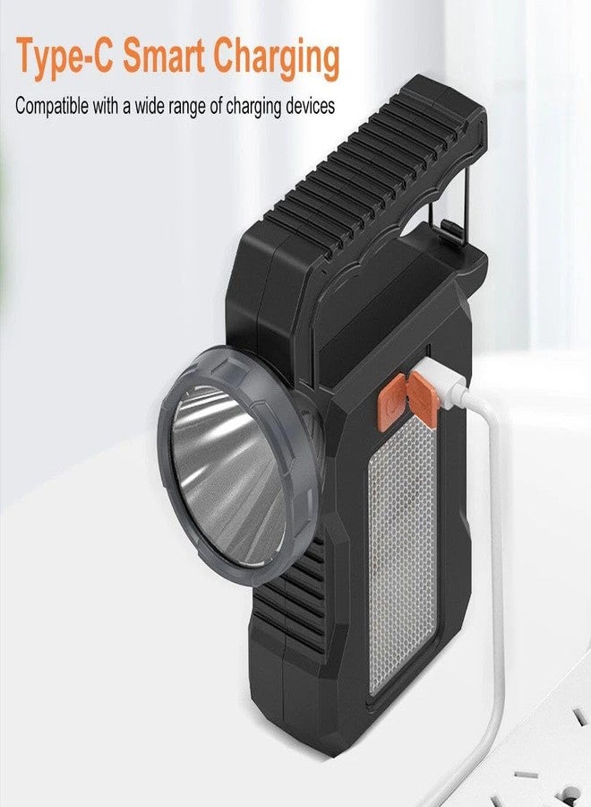 Jenibri 1Pack, Solar Flashlight, Solar Powered Flashlight for Multi Function with Emergency，Portable Bright Camping Rechargeable Flashlights for Home, Outdoor Hiking, Power Outages - Image 4